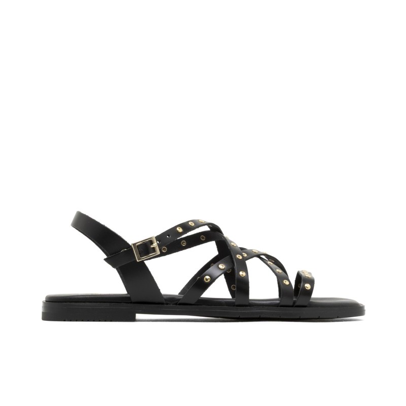 ROMANA TIRAS REMACHES NEGRO