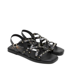 ROMANA TIRAS REMACHES NEGRO