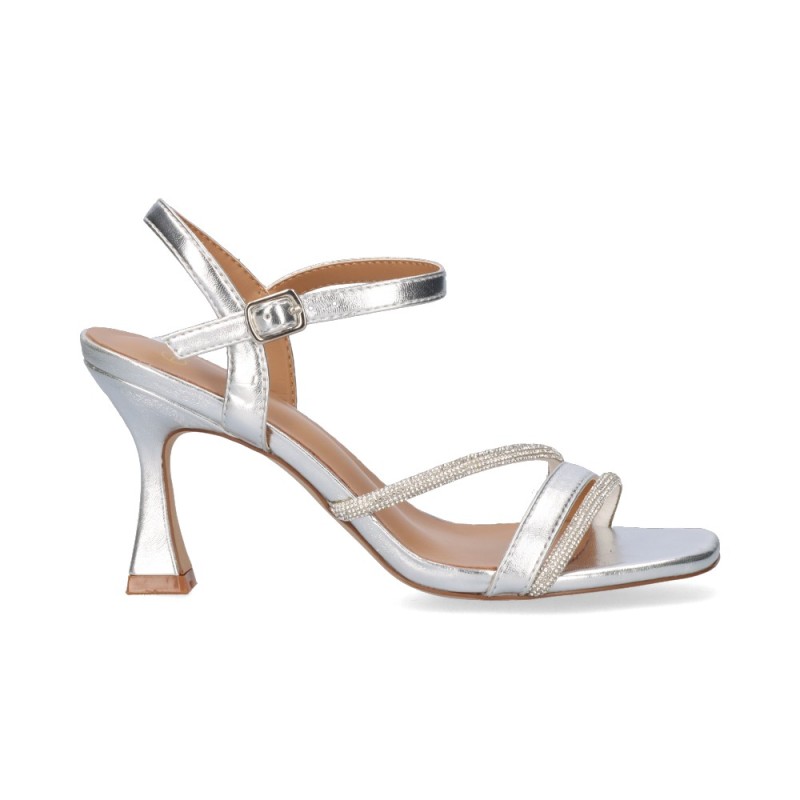 SANDALIA STRASS SILVER