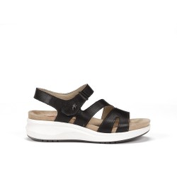 SANDALIA TIRA VELCRO NEGRO