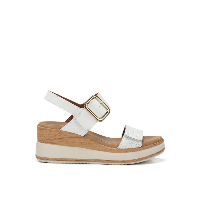 SANDALIA HEBILLA BLANCO