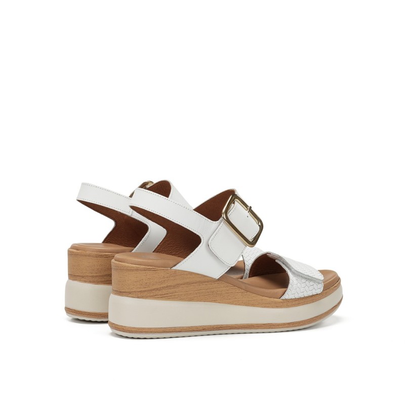 SANDALIA HEBILLA BLANCO