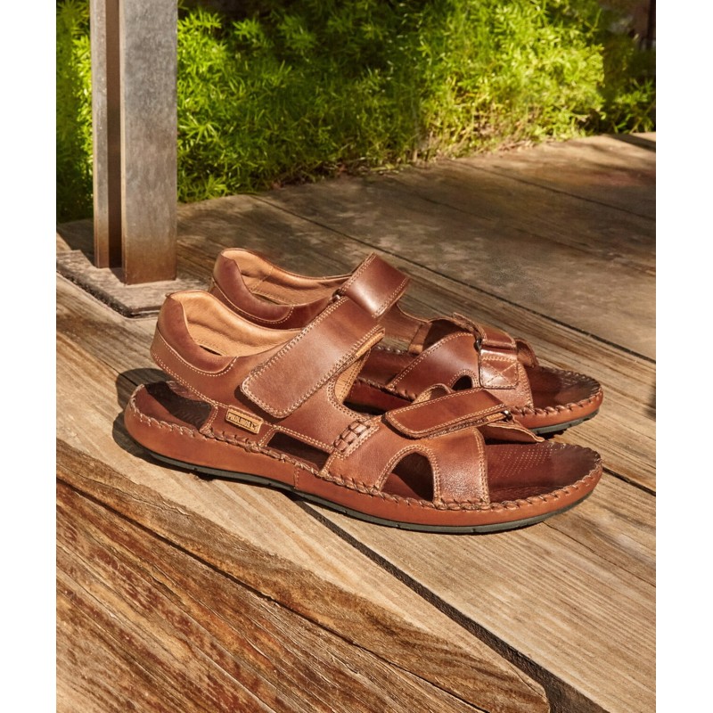 SANDALIA DOS VELCROS CUERO