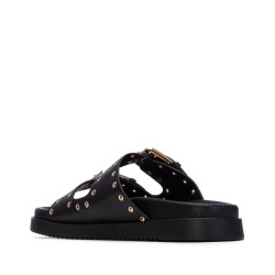 PALA DOS HEBILLAS REMACHES NEGRO