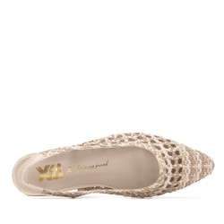 SALON DESTALONADO TRENZADO BEIGE