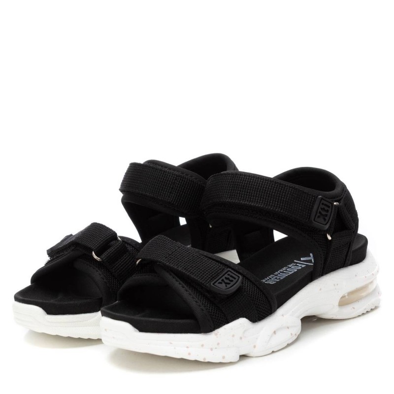 SANDALIA TEXTIL NEGRO