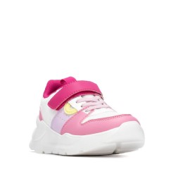 DEPORTIVO ELASTICO Y VELCRO FUCSIA