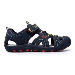 SANDALIA DEPORTIVA NAVY-RED-NEON GREEN