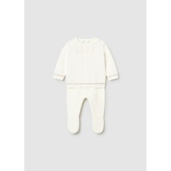 CONJUNTO POLAINA TRICOT CERAMICA (BEIG)