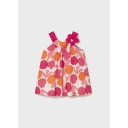 VESATIDO ESTAMPADO FLOR, CLAVEL