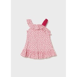 VESTIDO PUNTO BAMBULA PRINT, ROJO