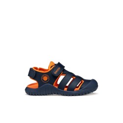 SANDALIA CERRADA NAVY/ORANGE