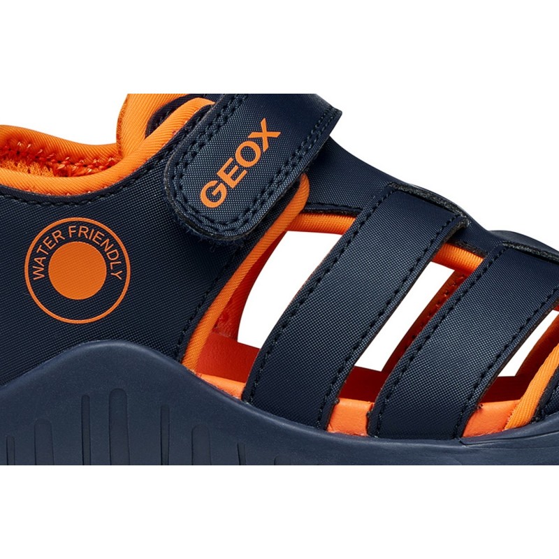 SANDALIA CERRADA NAVY/ORANGE