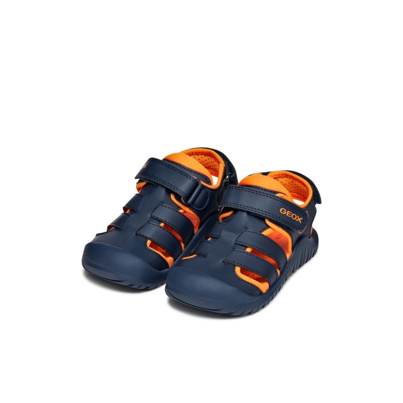 SANDALIA CERRADA NAVY/ORANGE