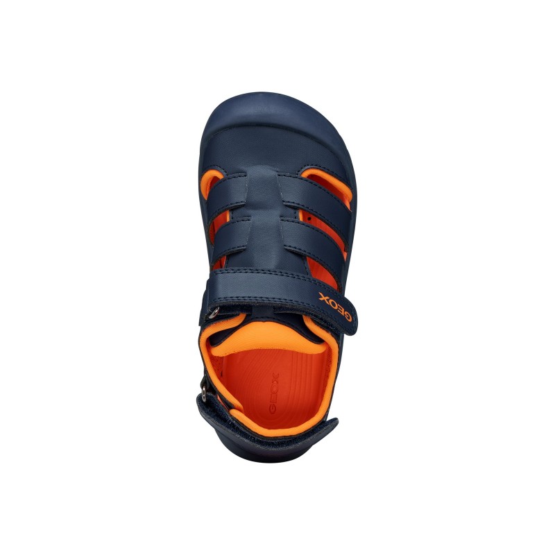 SANDALIA CERRADA NAVY/ORANGE