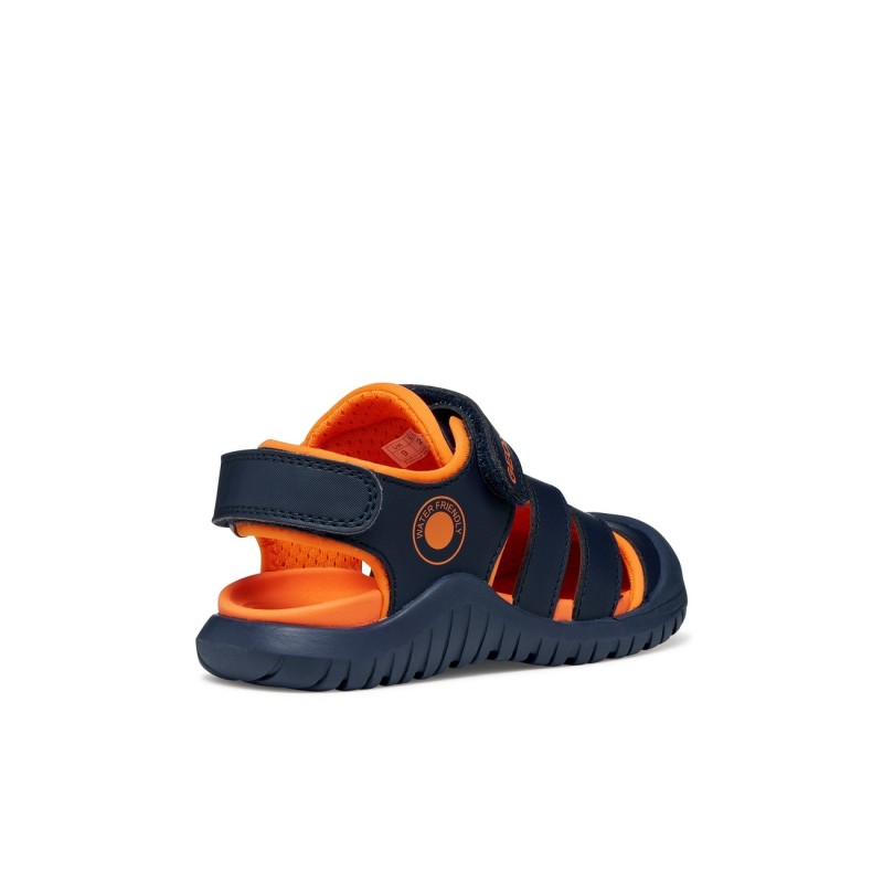 SANDALIA CERRADA NAVY/ORANGE