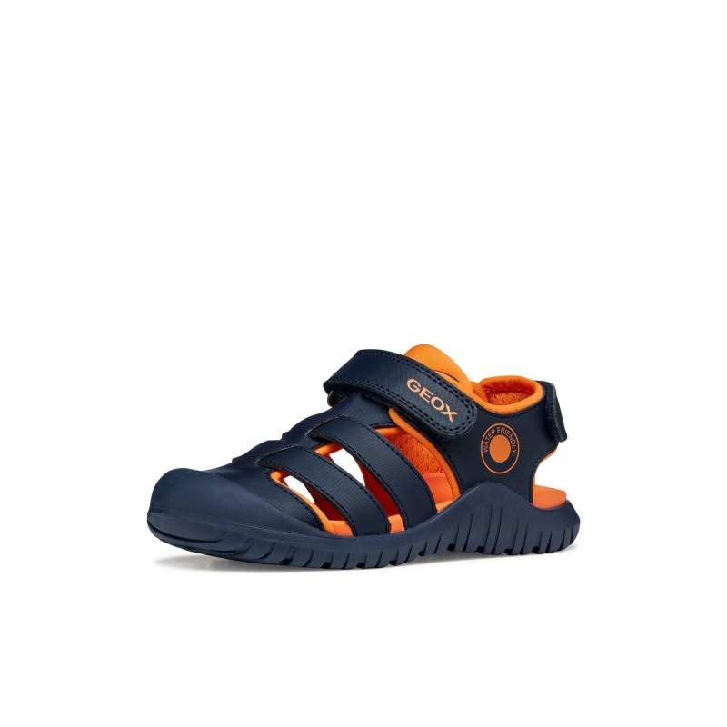 SANDALIA CERRADA NAVY/ORANGE