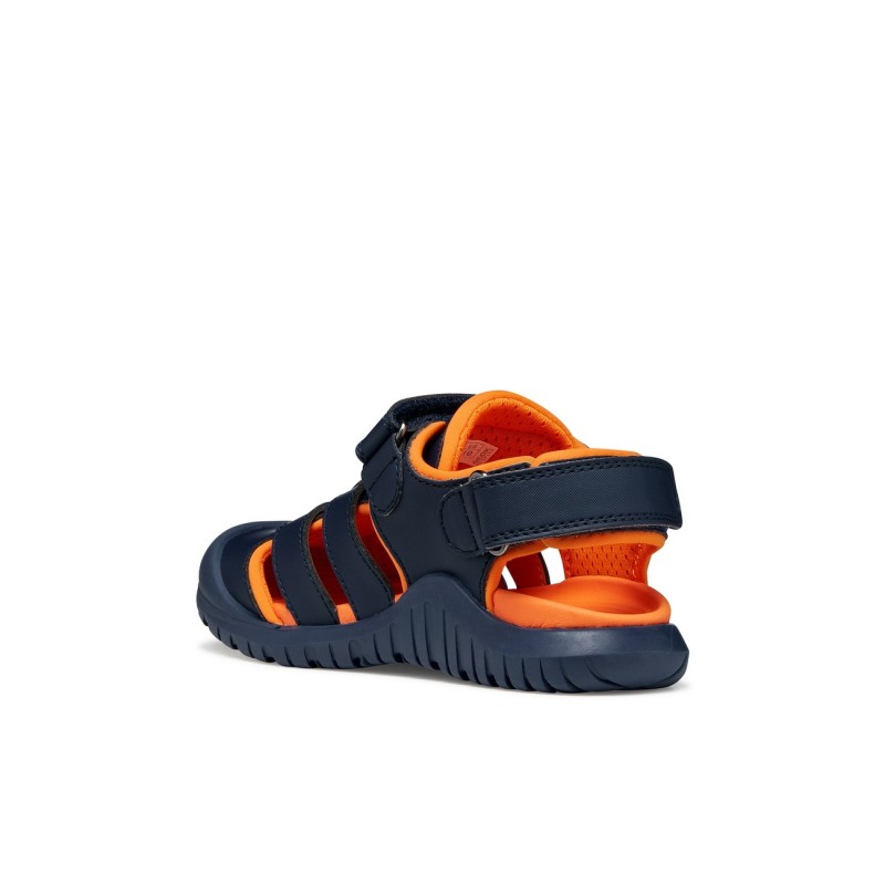 SANDALIA CERRADA NAVY/ORANGE