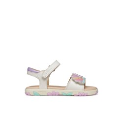 SANDALIA VELCRO WHITE/LT PINK