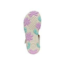 SANDALIA VELCRO WHITE/LT PINK