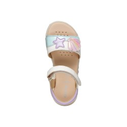 SANDALIA VELCRO WHITE/LT PINK