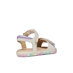 SANDALIA VELCRO WHITE/LT PINK