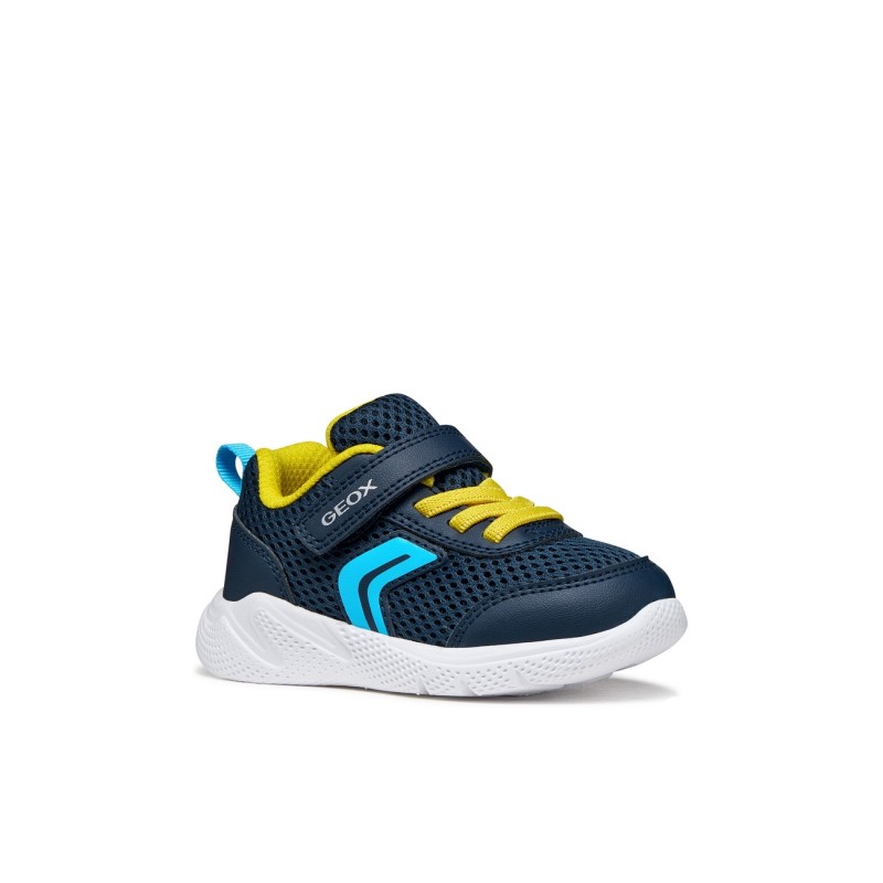 DEPORTIVO ELASTICO Y VELCRO NAVY/YELLOW