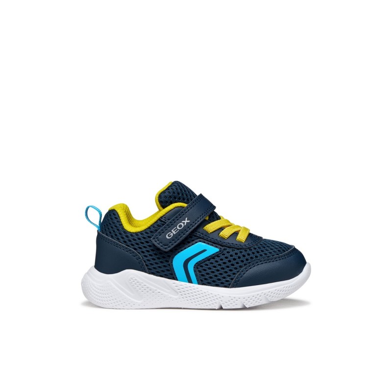 DEPORTIVO ELASTICO Y VELCRO NAVY/YELLOW
