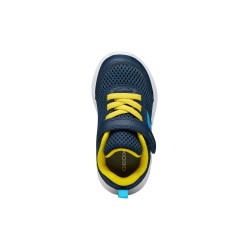 DEPORTIVO ELASTICO Y VELCRO NAVY/YELLOW