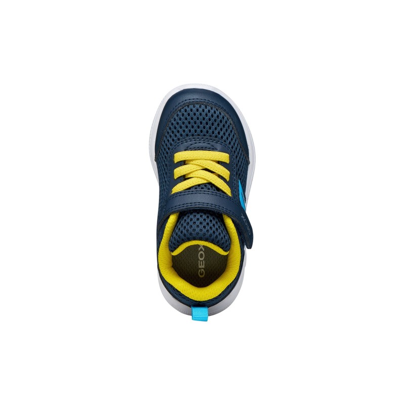DEPORTIVO ELASTICO Y VELCRO NAVY/YELLOW