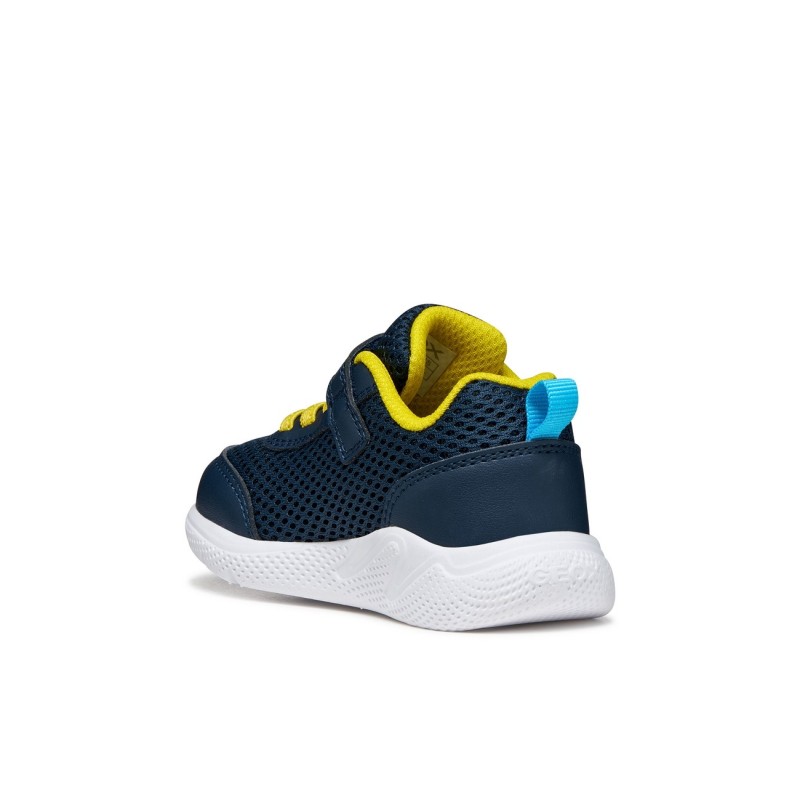 DEPORTIVO ELASTICO Y VELCRO NAVY/YELLOW