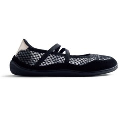 BAILARINA BAREFOOT REJILLA NEGRO