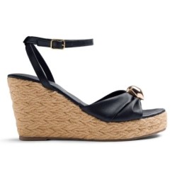 SANDALIA GILDA PALA PIEDRA NEGRO