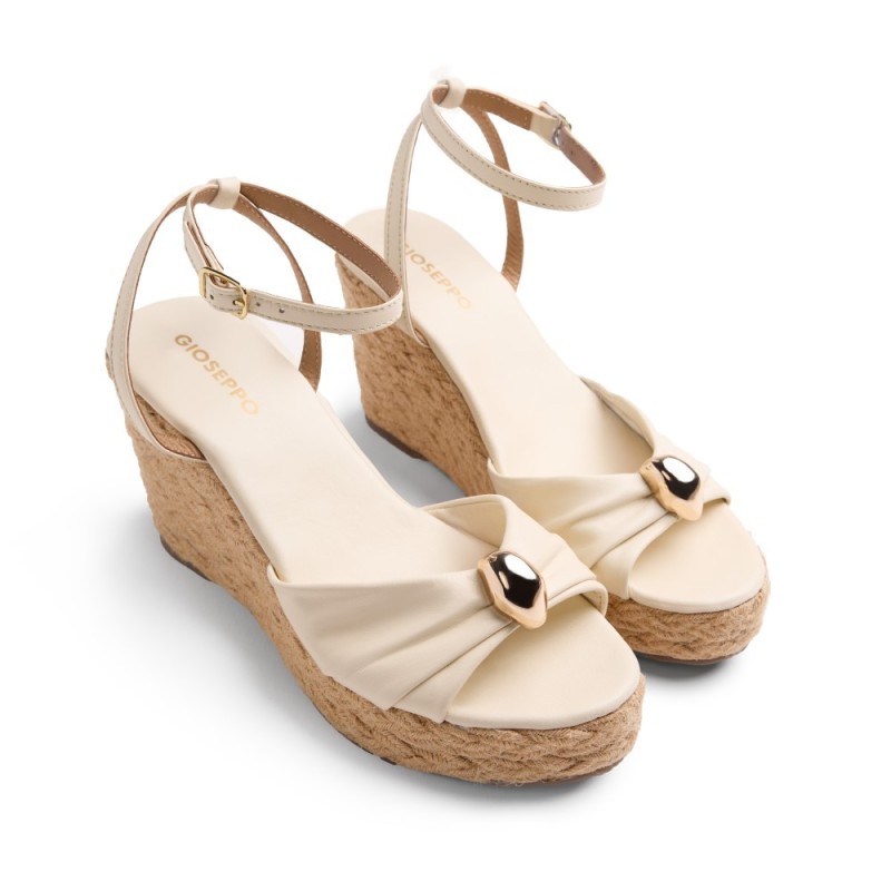 SANDALIA GILDA PALA PIEDRA OFF-WHITE