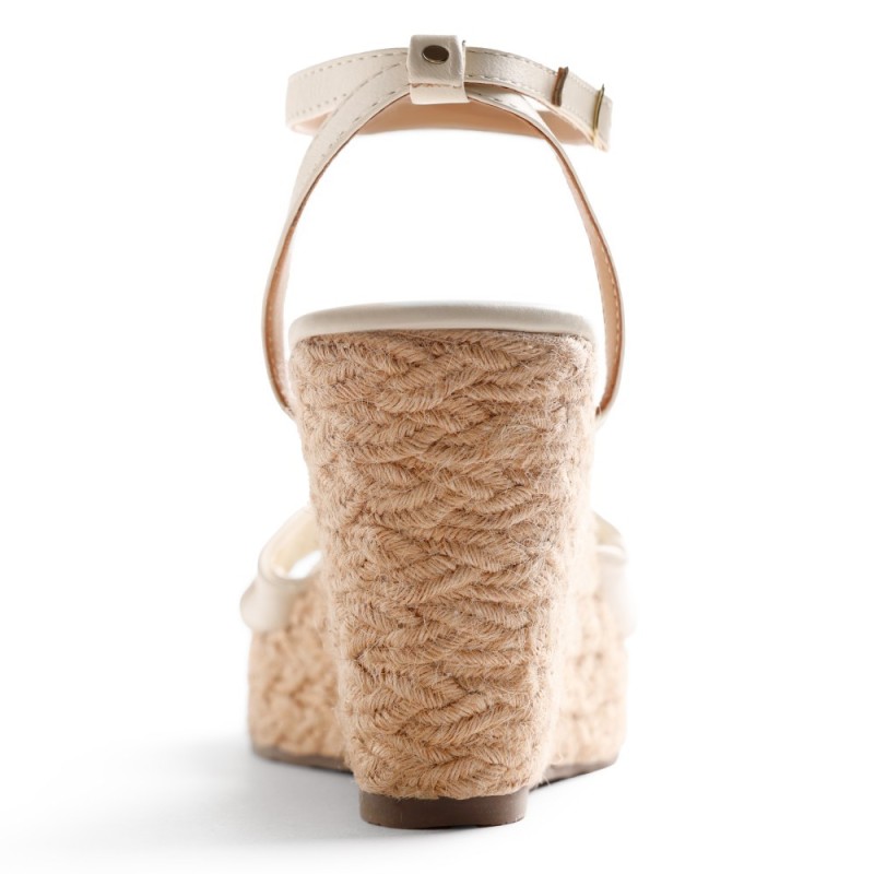 SANDALIA GILDA PALA PIEDRA OFF-WHITE