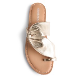 ESCLAVA DECO CRUZADA EMPEINE PLATINO