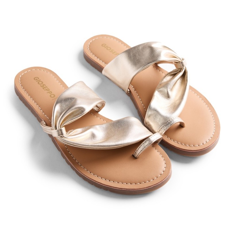 ESCLAVA DECO CRUZADA EMPEINE PLATINO