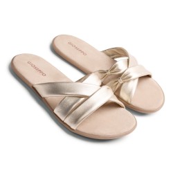 PALA TIRAS CRUZADAS BAREFOOT PLATINO