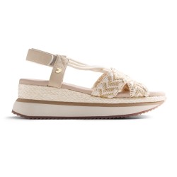 SANDALIA CRUZADA OFF-WHITE