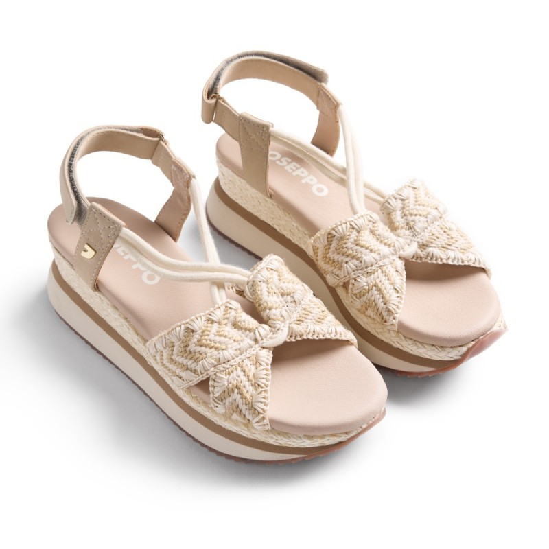 SANDALIA CRUZADA OFF-WHITE