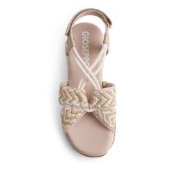 SANDALIA CRUZADA OFF-WHITE