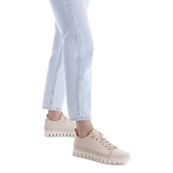 DEPORTIVO PIEL BEIGE