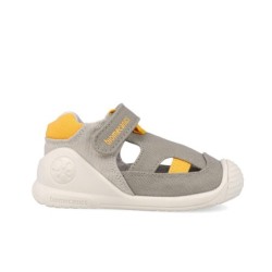 SANDALIA LONA URBAN JBEIG Y AMARILLO