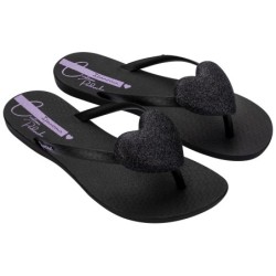 ESCLAVA BEACH CORAZON BLACK/GLITTER BLAC