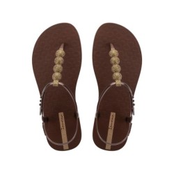 ESCLAVA BEACH BROWN/GLITTER GOLD