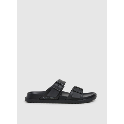SANDALIA DOS HEBILLAS CON TRASERA NEGRO
