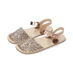 MENORQUINA BAREFOOT CORREA GLITTER PEACH