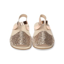 MENORQUINA BAREFOOT CORREA GLITTER PEACH