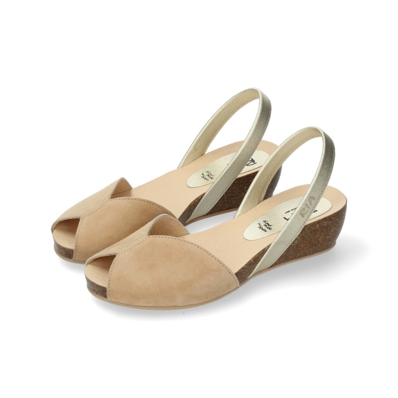 MENORQUINA CUÑA TAUPE