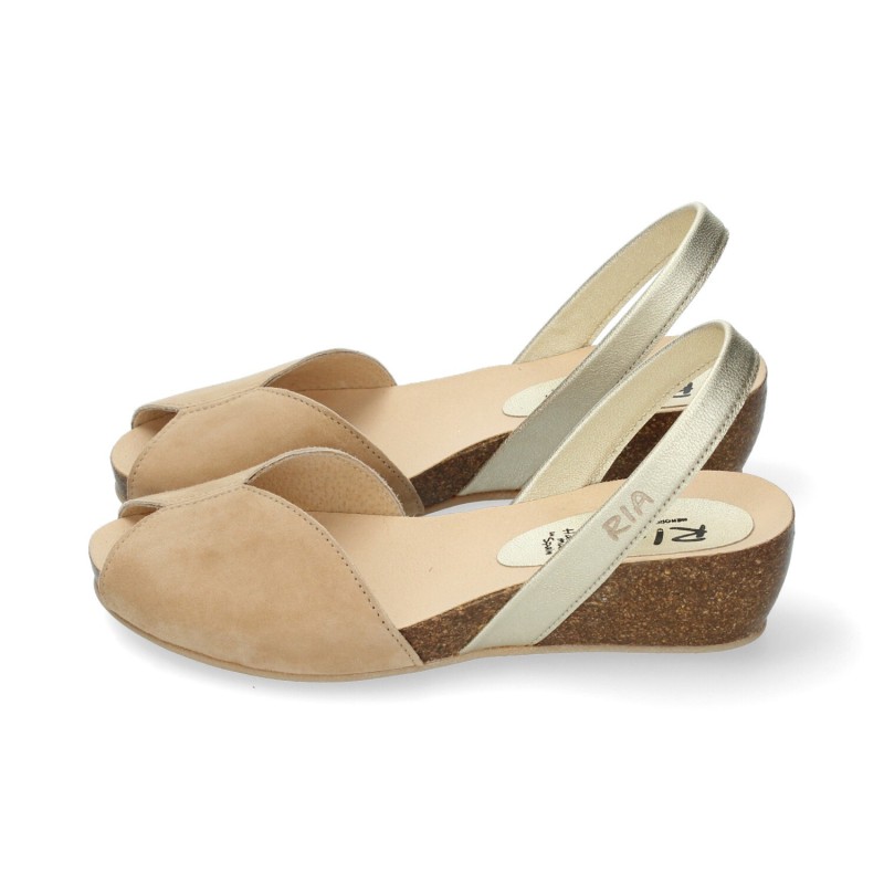 MENORQUINA CUÑA TAUPE